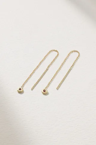 Octavia Elizabeth - + Net Sustain Nesting Gem 18-karat Recycled Gold Ruby Earrings - One size