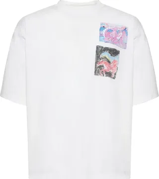 Printed cotton jersey t-shirt
