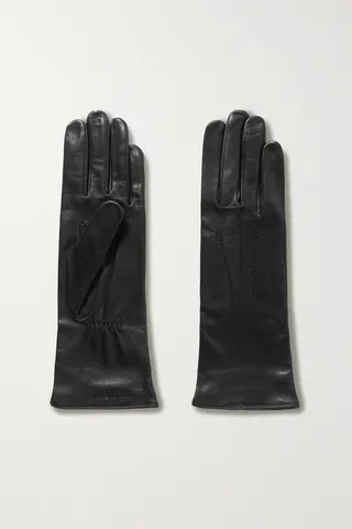 Agnelle - Grace Leather Gloves - Black