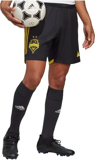 Men's adidas Black Seattle Sounders Fc Aeroready Authentic Shorts