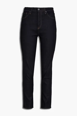 High-rise slim-leg jeans