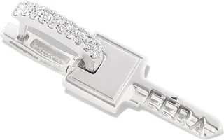 18kt white gold Key Drop diamond earring