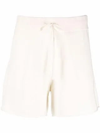 Drawtring-Waist Knitted Shorts