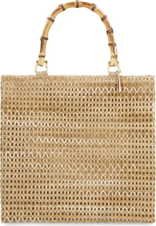 Panarea Raffia Tote Bag