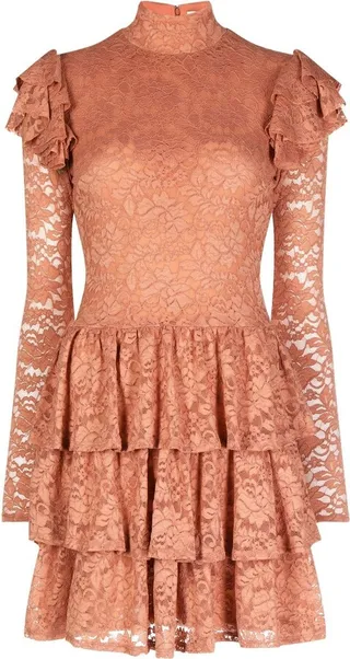 Ruffled Lace Minidress