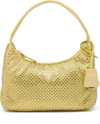 Re-Edition 2000 crystal-embellished shoulder bag