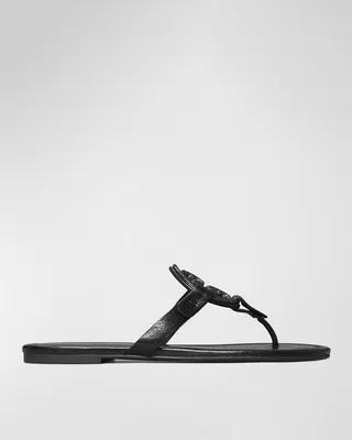 Miller Pave Medallion Thong Sandals