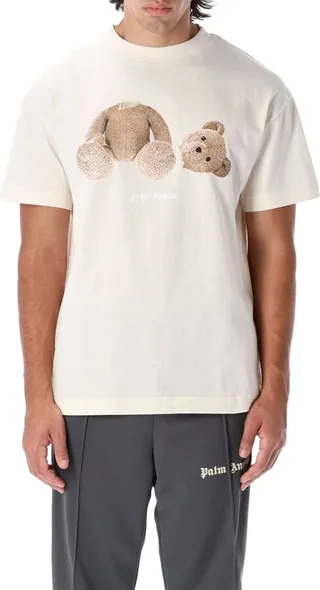 Palm Angels Teddy Bear Printed Crewneck T-Shirt