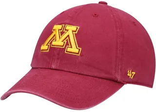 '47 Brand Minnesota Golden Gophers Clean Up Logo Adjustable Cap