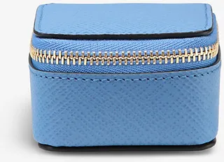 Womens Nile Blue Panama Small Leather Trinket Case