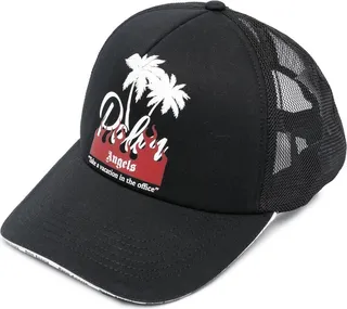 Palm-Print Mesh-Panel Cap
