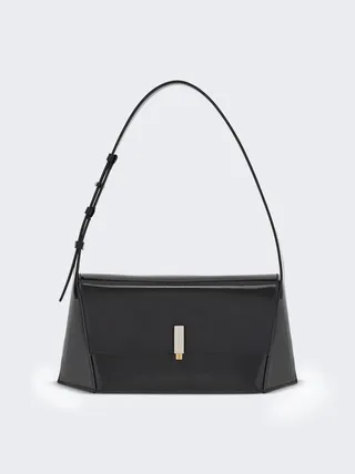 Geometric Shoulder Bag Black