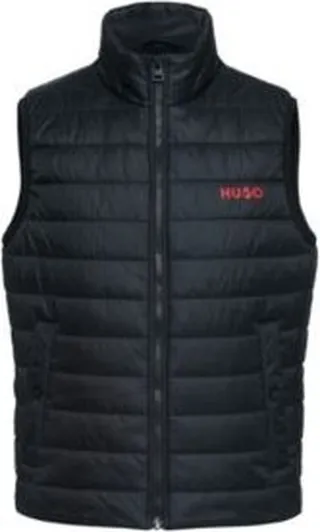 Slim-fit water-repellent padded gilet with contrast logo