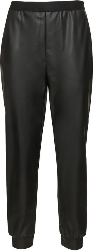 Faux leather pants