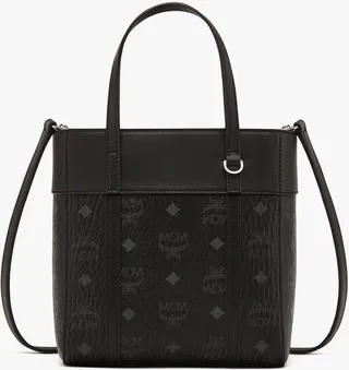 Aren Top-Zip Shopper in Visetos Leather Mix