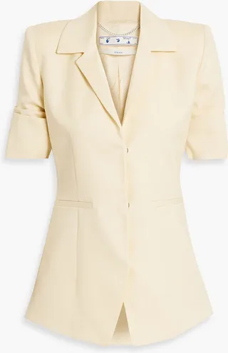 Wool-twill blazer