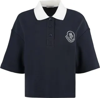 Moncler Logo Embroidered Polo Shirt