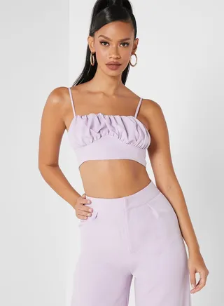 Ruched Bust Crop Top