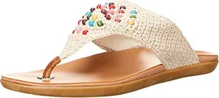 The SAK womens Shana Crochet Thong Flat Sandal