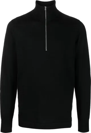 Roll-Neck Half-Zip Jumper