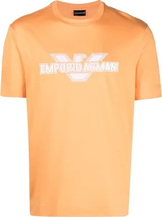 logo-patch cotton T-shirt