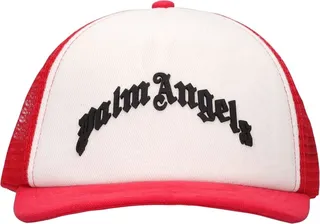 Curved logo mesh baseball cap