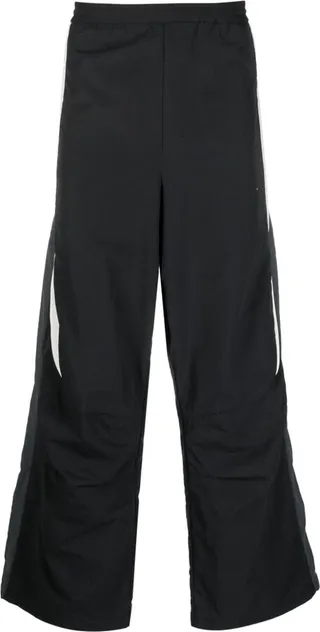Panelled Straight-Leg Trousers.