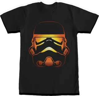 Men's Star Wars Stormtrooper Halloween Jack-O'-Lantern T-Shirt - Black - X Large