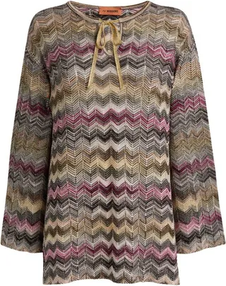 Missoni Zigzag V-Neck Sweater