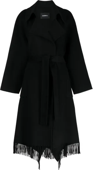 Double-Faced Fringed Coat