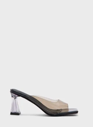 One Strap Mid Heel Sandals