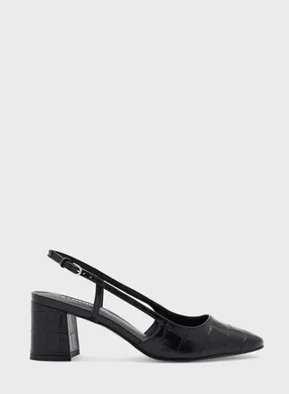 Ankle Strap Mid Heel Sandals