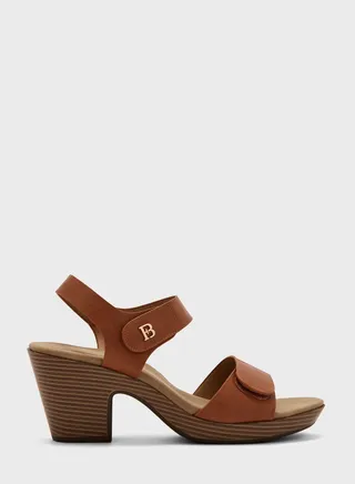 Ankle Strap Mid Heel Sandals