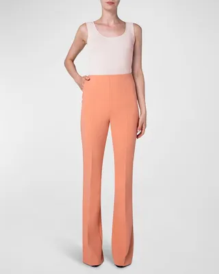 Scoop-Neck Side-Slits Knit Tank Top
