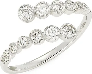 14K White Gold & 0.45 TCW Diamond Ring
