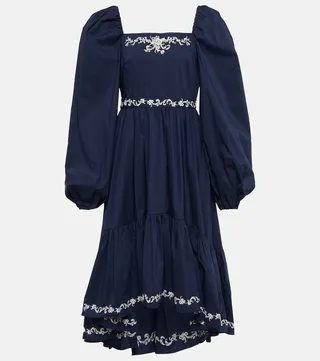 Kaylin embroidered midi dress