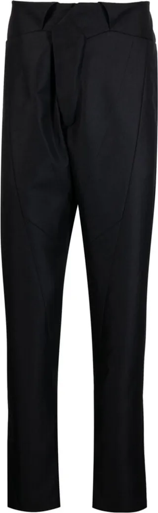 Tapered Wool Trousers