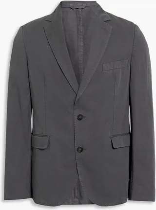 375 Faded Cotton And Linen-Blend Blazer