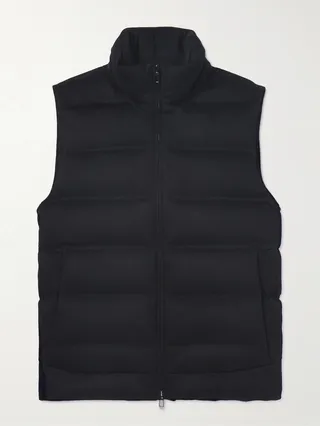 Quilted Cashmere Down Gilet