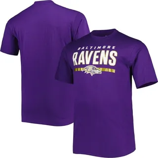 Men's Fanatics Branded Purple Baltimore Ravens Big and Tall Speed & Agility T-shirt