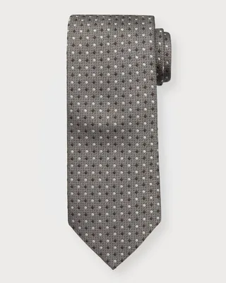 Men's Mini Dot Jacquard Silk Tie