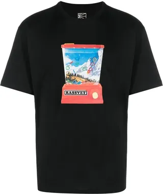 graphic print short sleeve T-shirt