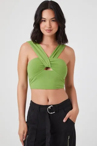 Seamless Halter Crop Top