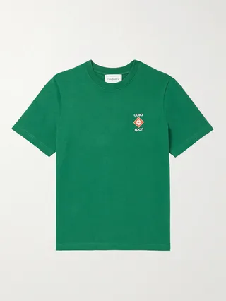 Casa Sport Printed Organic Cotton-Jersey T-Shirt