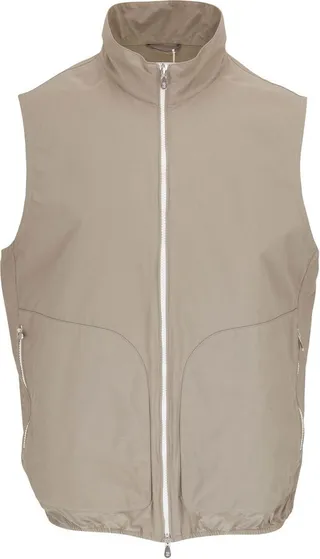 High-Neck Zip-Up Gilet