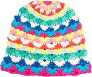 Over The Rainbow crochet beanie