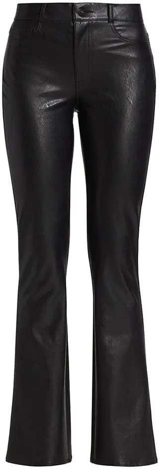 Manhattan Boot-Cut Faux Leather Pants