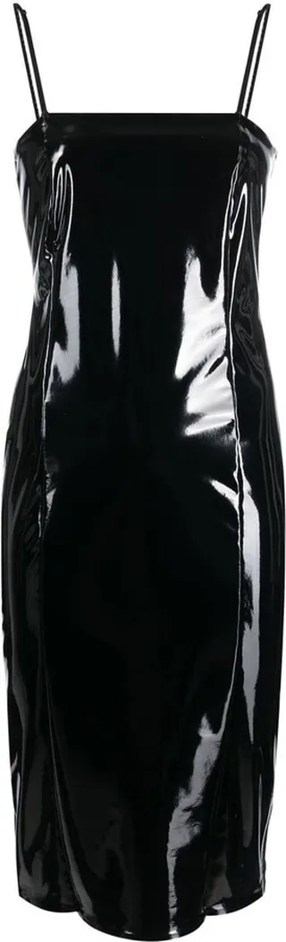 Laytex Fitted Mini Dress