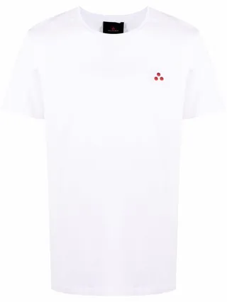 logo-embroidered cotton T-shirt