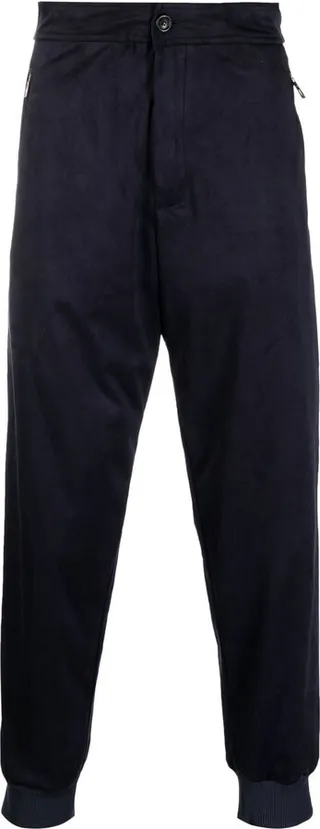 Cuffed Tapered-Leg Trousers